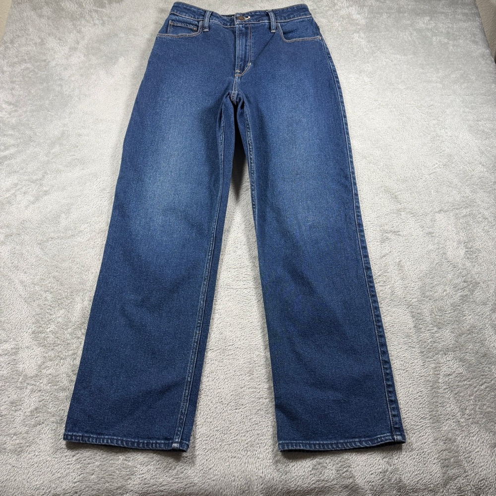Hollister Ultra High-Rise Dad Jean Women 4R Blue Vintage Stretch